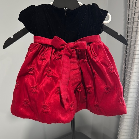 Cinderella Black and Red Ruffled Tiered Babydoll Dress - Picture 2 of 8